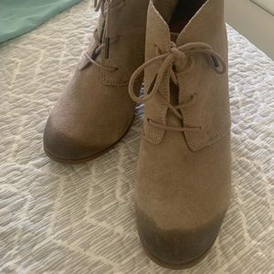 TOMS’s booties. Size 10. Great condition. Beige color.
